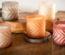 Load image into Gallery viewer, Copper Leaves Gather Glass Candle
