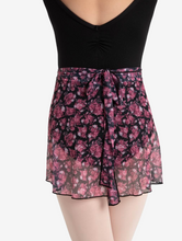 Load image into Gallery viewer, Le Jardin Printed Mesh Wrap Skirt
