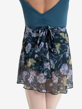 Load image into Gallery viewer, Le Jardin Printed Mesh Wrap Skirt