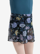 Load image into Gallery viewer, Le Jardin Printed Mesh Wrap Skirt