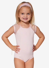 Load image into Gallery viewer, Raglan Mesh Sleeve High Neck Leotard - Child