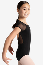 Load image into Gallery viewer, Raglan Mesh Sleeve High Neck Leotard - Child