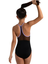 Load image into Gallery viewer, Colorpop Mesh Back Halter Leotard