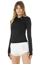 Load image into Gallery viewer, Alosoft Hooded Runner Long Sleeve