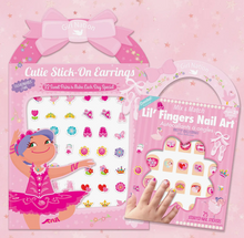Load image into Gallery viewer, Cutie Earring & Nail Sticker Gift Set