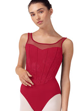 Load image into Gallery viewer, Floral Embroidered Corset Leotard
