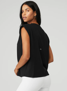 Headliner Shoulder Pad Sleeveless Tee