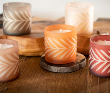 Load image into Gallery viewer, Copper Leaves Gather Glass Candle
