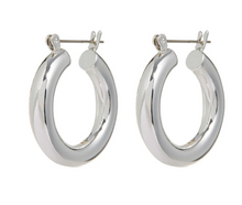 Load image into Gallery viewer, Baby Amalfi Tube Hoops
