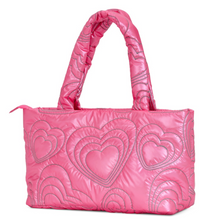Load image into Gallery viewer, Shining Heart Puffy Overnight Bag
