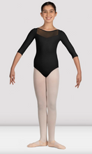 Load image into Gallery viewer, Mirella Glow Girl 3/4 Sleeve Leotard
