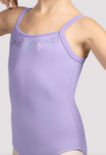 Load image into Gallery viewer, Mirella Glow Girl Twist Back Camisole Leotard
