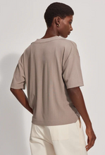 Load image into Gallery viewer, Kasey Mock Placket Rib Tee
