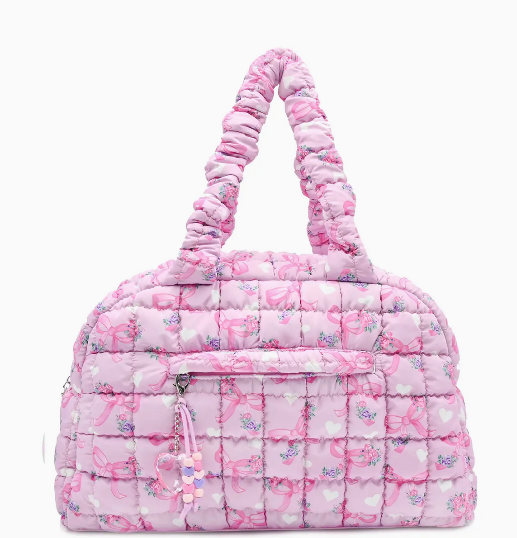 Quilted Scrunchies Duffle Bag