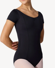 Load image into Gallery viewer, Studio Collection Dual Pinch Cap Sleeve Leotard
