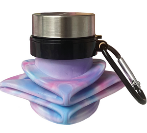 Tie-Dye Origami Collapsible Water Bottle