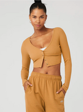 Load image into Gallery viewer, Ribbed Cropped Whisper Cardi
