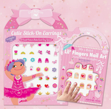 Load image into Gallery viewer, Cutie Earring &amp; Nail Sticker Gift Set
